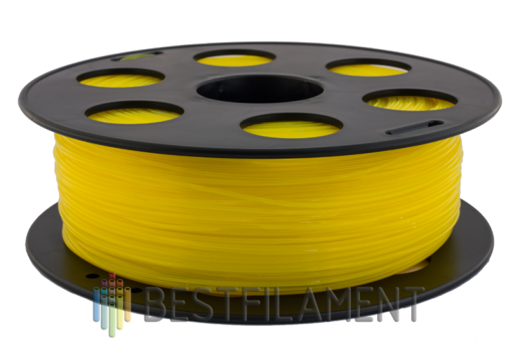 Желтый PLA пластик Bestfilament для 3D-принтеров 1 кг (1,75 мм)