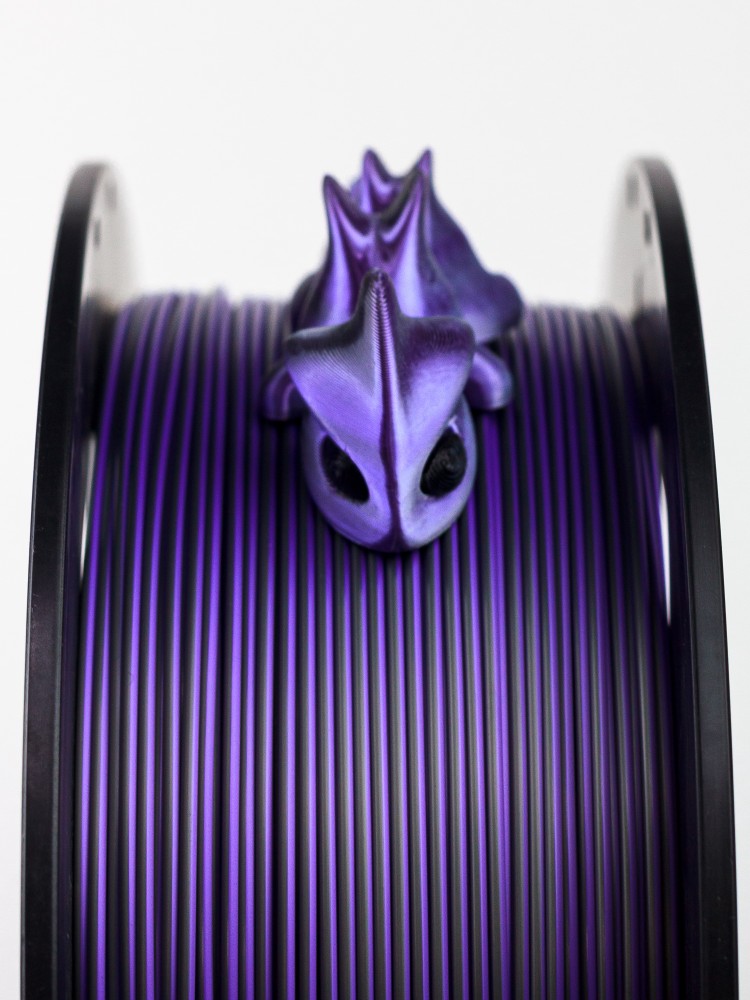 Трехцветный PLA шелк фиолетовый черный серебро пластик Bestfilament для 3D-принтеров 1 кг (1,75 мм)