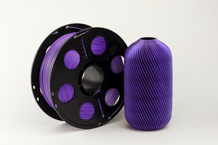 Трехцветный PLA шелк фиолетовый черный серебро пластик Bestfilament для 3D-принтеров 1 кг (1,75 мм)