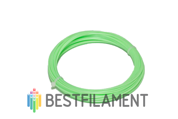 Пробник салатового PLA-пластика Bestfilament, 1.75 мм