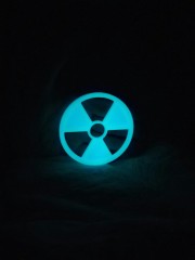 Пробник светящегося PLA-пластика Bestfilament, цвет бирюзовый, 1.75 мм