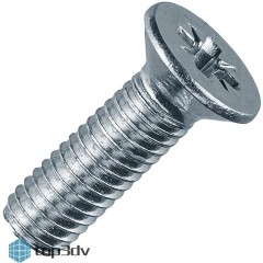 Винт М4*8 DIN965 потай головка оцинковка 10шт