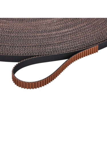 Ремень зубчатый противоскользящий GT2 6мм 1м размотка карбоновый корд