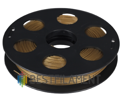 Золотистый металлик PLA пластик Bestfilament для 3D-принтеров 0.5 кг (1,75 мм)