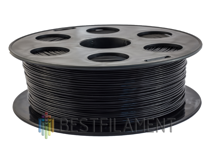 Черный PETG пластик Bestfilament для 3D-принтеров 1 кг (1,75 мм) Черный PETG пластик Bestfilament для 3D-принтеров 1 кг (1,75 мм)
